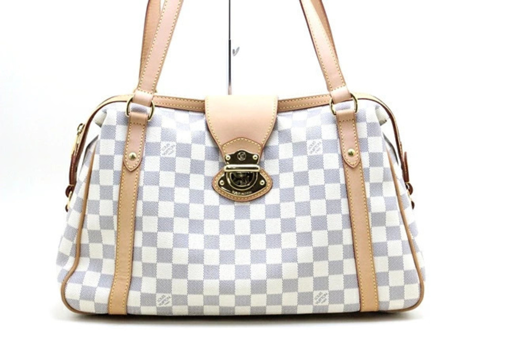 LOUIS VUITTON Stresa Shoulder Bag Damier Azur White